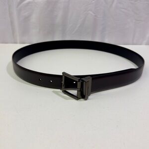 Calvin Klein Men's Black Leather Dress Belt